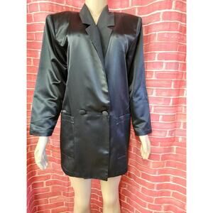 GERARD DAREL PARIS Made in France Ex-aequo 70's  Black Jacket blazer 36/S/4 #C7
